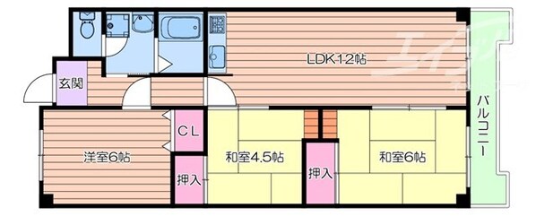 シェリール五月が丘南の物件間取画像